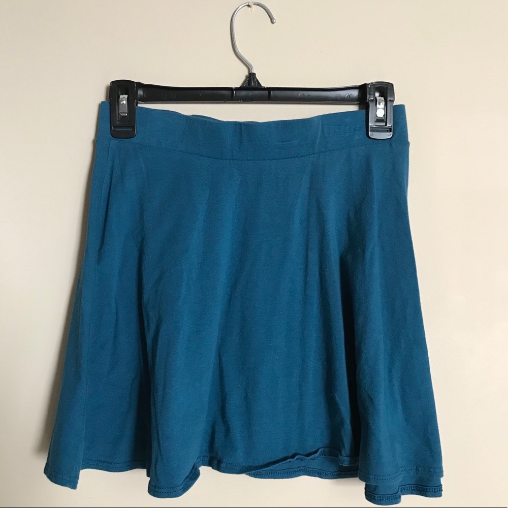 Dark Teal Skater Skirt